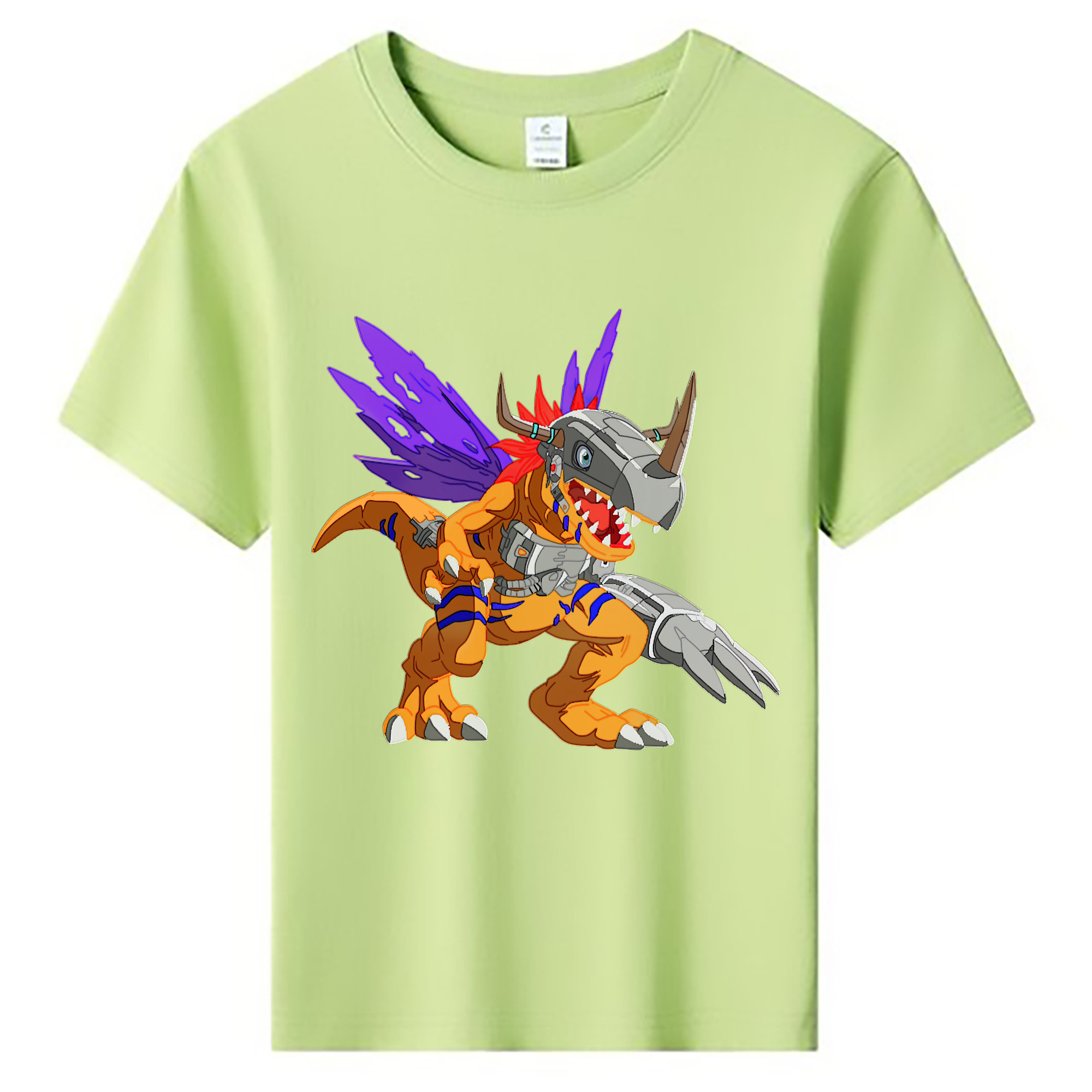 （画像用） Digimon デジタルモンスター/デジモン 綿100％キッズTシャツ（フロントプリント）
